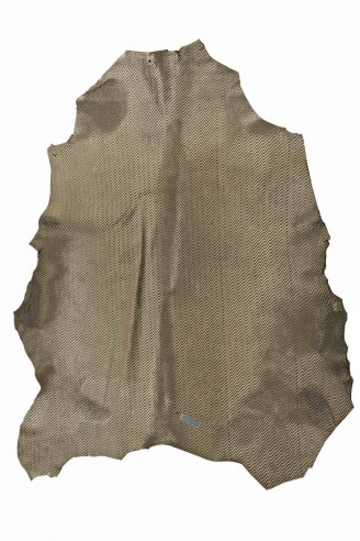 STEEL METAL hair on leather hide,...