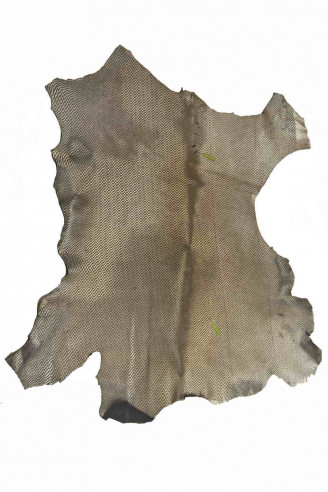 STEEL METAL hair on leather hide,...