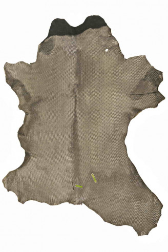 STEEL METAL hair on leather hide,...