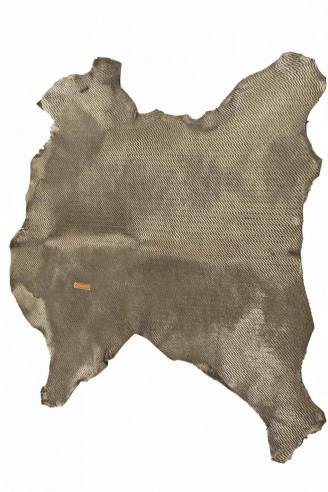 PELLE di CAVALLINO laminato acciaio...