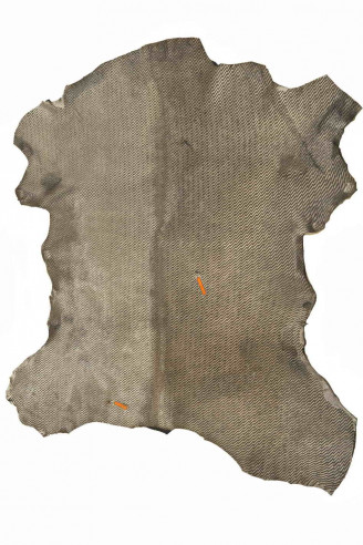 PELLE di CAVALLINO laminato acciaio...