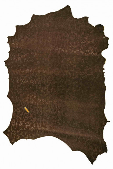 PELLE CAMOUFLAGE stampata laminata bordeaux con stampa mimetico ed effetto brillantinato, luminosa, un po' rigida*