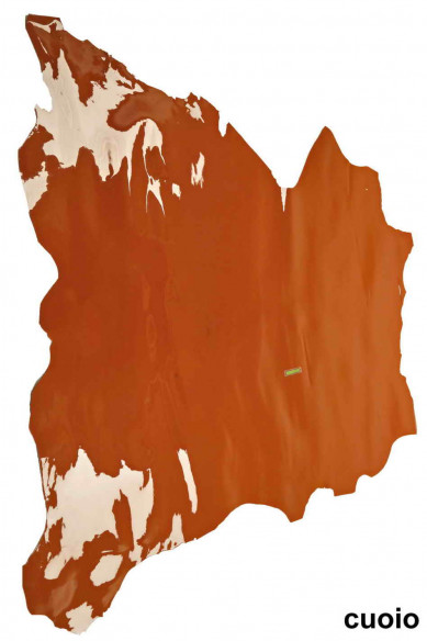 Grey/ brown/ brick patent leather lacquer skin goatskin, cowhide, calfskin, shiny, genuine italian hides for crafting