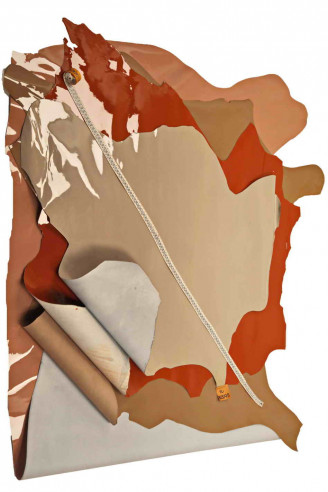 Grey/ brown/ brick patent leather...