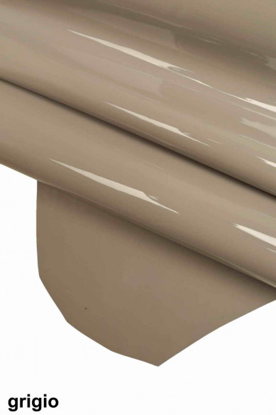Grey/blue/black PATENT leather LACQUER skins goatskin calfskin cowhides shiny calf genuine italian hides for crafting