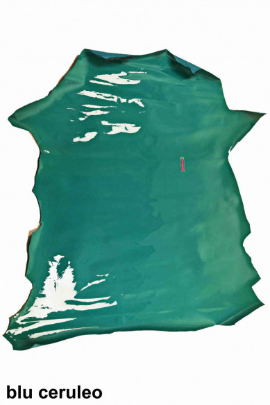 Grey/blue/black PATENT leather LACQUER skins goatskin calfskin cowhides shiny calf genuine italian hides for crafting