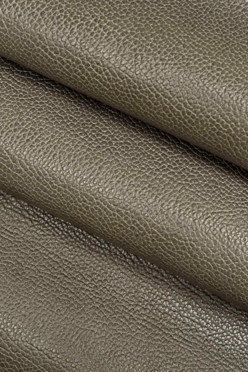 Genuine leather skin calfskin grey pebble grain cowhide embossed calf