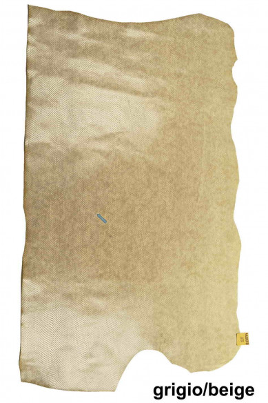PELLE italiana, mezzo VITELLO stampa squametta tinta unita con chiaro scuri e sfumature di colore