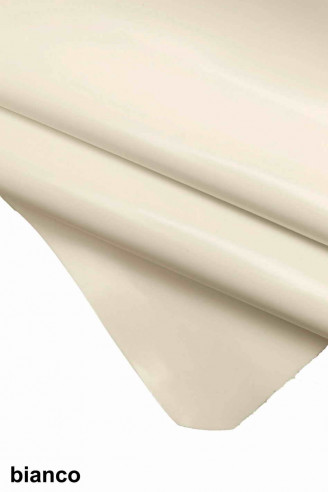 Burgundy/white leather hide CALFSKIN...