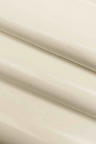 Burgundy/white leather hide CALFSKIN...