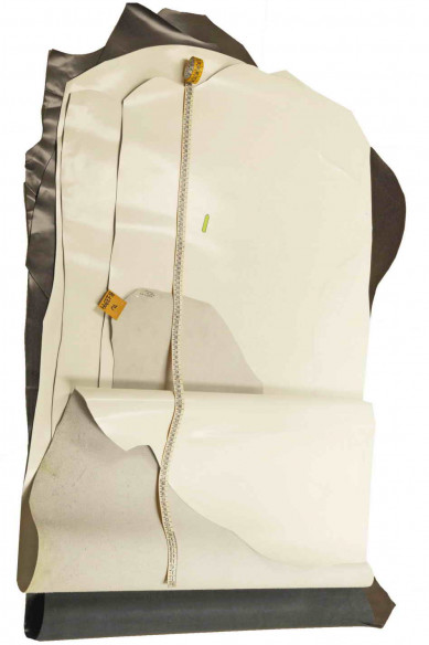 Burgundy/white leather hide CALFSKIN MATTE cow stiff calf genuine italian skin for crafting