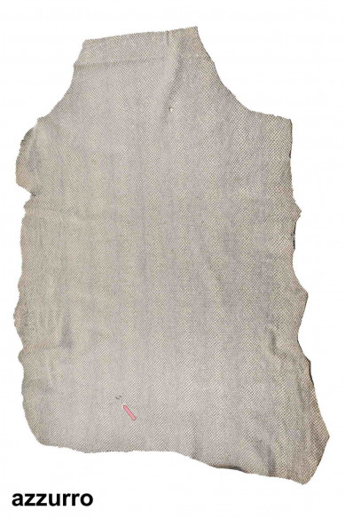 PELLE italiana, CAPRA metallizzata bianco e argento stampa quadratino e disegno reticolo, luminosa, molto morbida