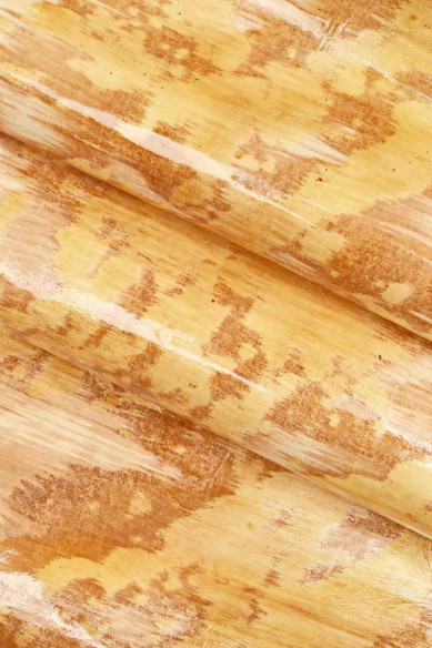 Genuine leather hide CALFSKIN beige, brown, white cowhide SPOTTED textured patent calf antiqued cow italian skin