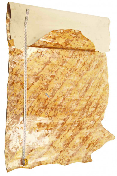 Genuine leather hide CALFSKIN beige, brown, white cowhide SPOTTED textured patent calf antiqued cow italian skin