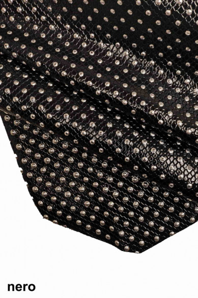 Genuine leather hide CALFSKIN PATENT cowhide embossed scales print calf raised polka dots engraved cow italian skin