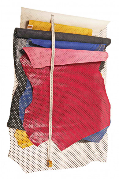 Genuine leather hide CALFSKIN PATENT cowhide embossed scales print calf raised polka dots engraved cow italian skin