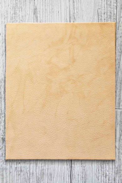 CORK on LEATHER sheets backed natural cork,made in Italy, squares in pastel tones print, vegetable calf on the back 8x10"/12x12"