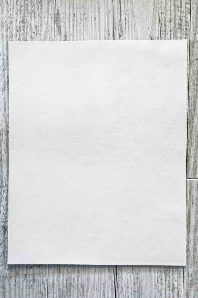 CORK on LEATHER cowhide sheets backed natural cork, made in Italy, abstract silver print, cream calf skin on the back,for crafts