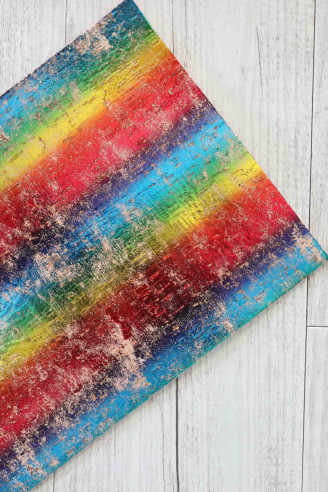 CORK on LEATHER cow sheets backed...