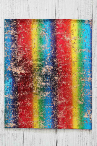 CORK on LEATHER cow sheets backed...