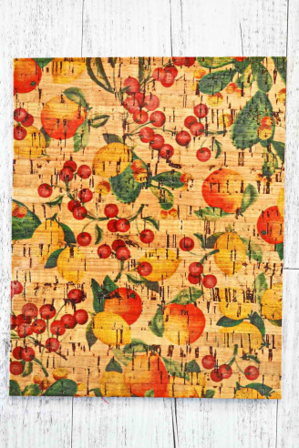 CORK LEATHER cowhide sheets backed...