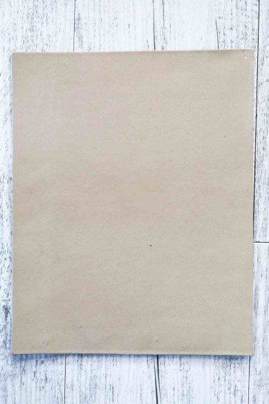 CORK on LEATHER cowhide sheets backed natural cork, made in Italy, shiny black tiny diamonds print, taupe calfskin on the back