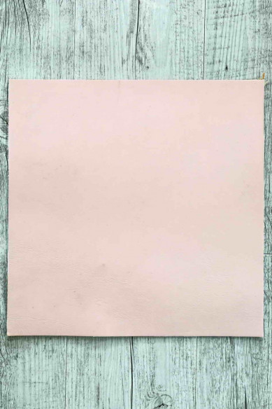 Fogli di SUGHERO naturale stampa cuoricini rosa metallizzati con PELLE di vitello color rosa accoppiata nel retro