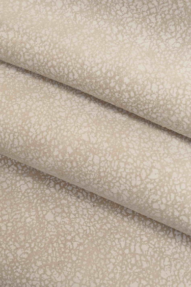 Genuine leather hide SUEDE on GOATSKIN white crack effect textured goat orange/grey print soft italian skins