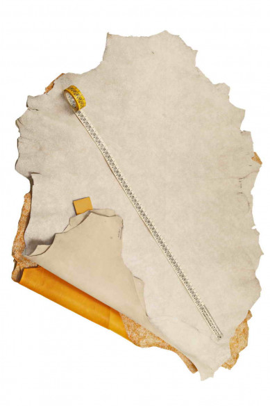 CAMOSCIO su CAPRETTO con stampa effetto crack bianco - morbido - look sportivo - 2 colori disponibili