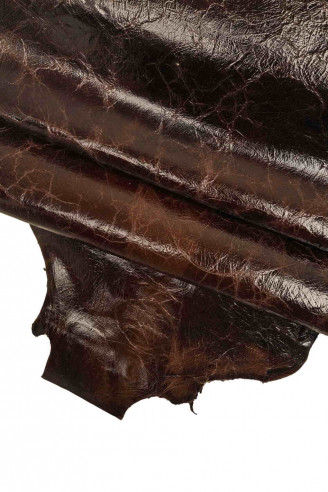 CAPRA super LUCIDA marrone effetto...