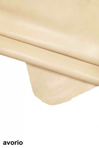 Green tan grey GOATSKIN MILLED pebble...