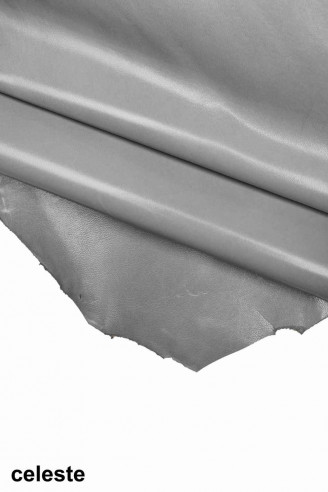 Beige light blue YELLOW GOATSKIN...