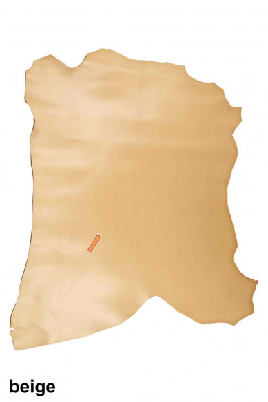 Beige light blue YELLOW GOATSKIN smooth stiff goat leather skin genuine italian hides