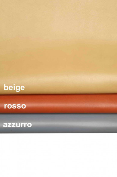 CAPRETTO LISCIO tinta unita - pelle di capra poco lucida - pellame classico rigido