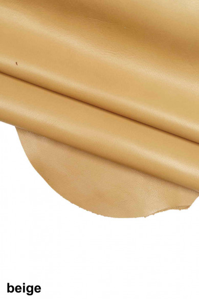 RED beige light blue GOATSKIN smooth stiff goat leather skin genuine italian hides