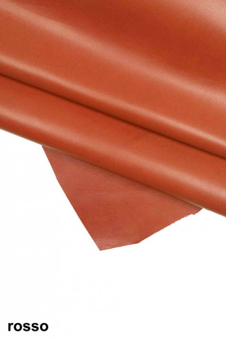 RED beige light blue GOATSKIN smooth...