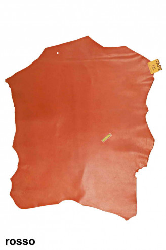 RED beige light blue GOATSKIN smooth...