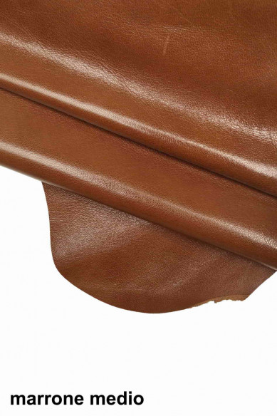 Brown purple green GOATSKIN WRINKLED pebble grain print grainy goat skin shiny soft genuine italian hides