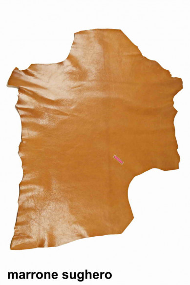 Brown purple green GOATSKIN WRINKLED pebble grain print grainy goat skin shiny soft genuine italian hides