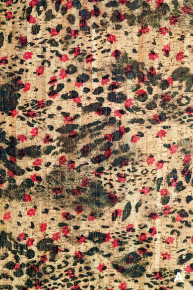 Fogli di SUGHERO naturale, made in Italy, noto come pelle vegana, stampa animalier, disponibile in 2 colori