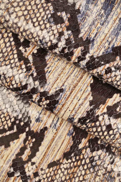 Pelle di vitello disegno serpente - pellame STAMPATO PITONE colori nero blu marrone grigio - cuoio rettile