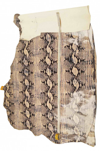 Pelle di vitello disegno serpente -...