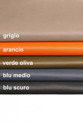 CAPRA tinta unita con GRANA - pelle...