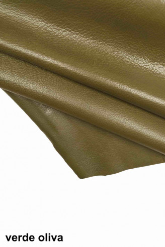 CAPRA tinta unita con GRANA - pelle...