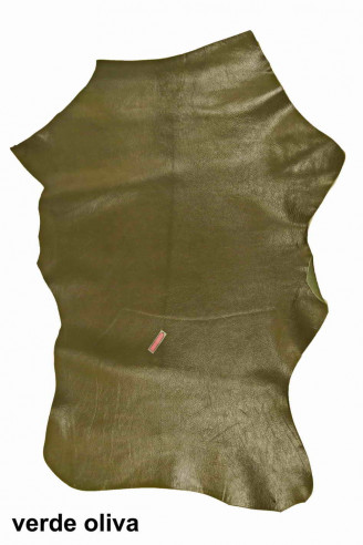 Blue orange green GREY GOATSKIN...