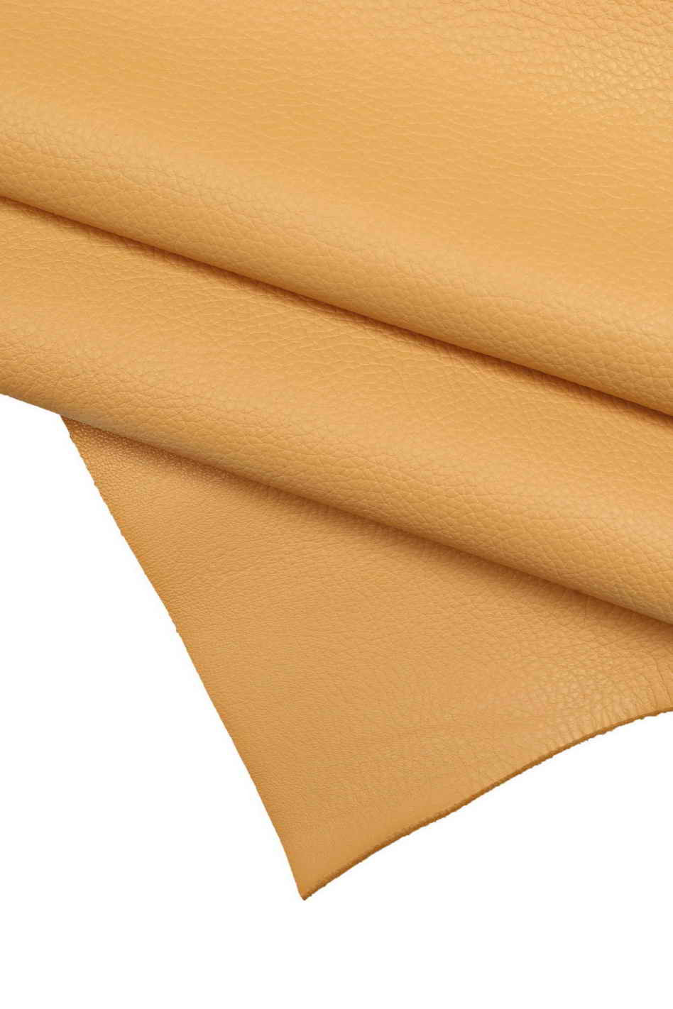 Genuine leather hide CAMEL CALFSKIN pebble grain print cowhide grainy