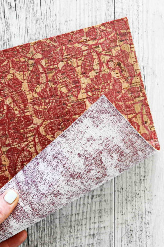 CORK cowhide sheets backed natural...