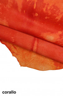 HAIR ON leather hide coral... 2