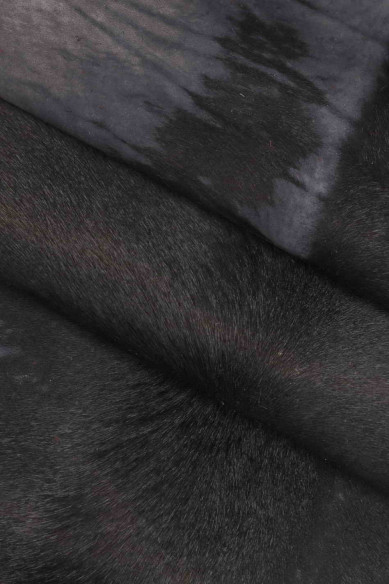 HAIR ON leather hide coral burgundy blue green worn effect antiqued distressed vintage genuine leather skin