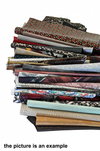 PRINTED Leather Pieces Random...